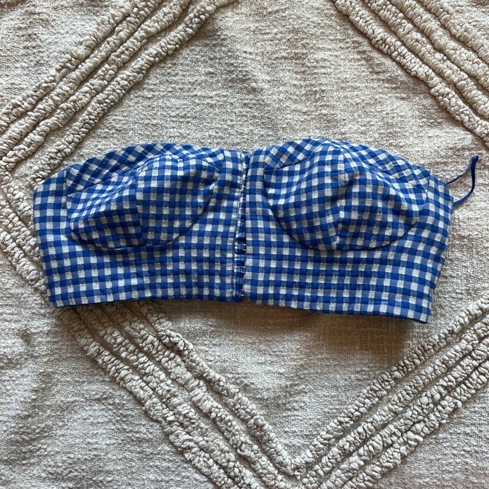 Zara Blue and white top